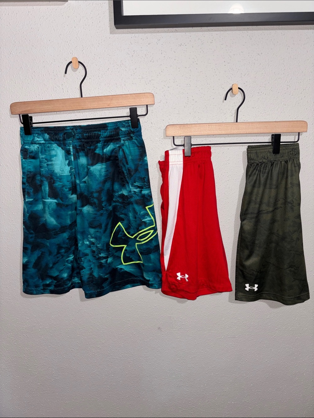 Under Armour Boys' Athletic Shorts bundle (3 pairs - Size Medium)